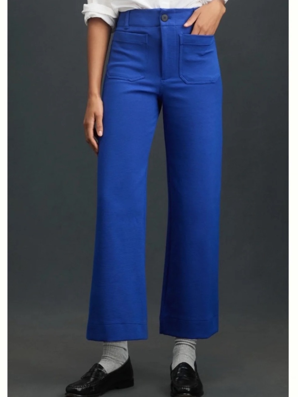 Maeve Colette Knit Cropped Wide Leg Pants NEW!